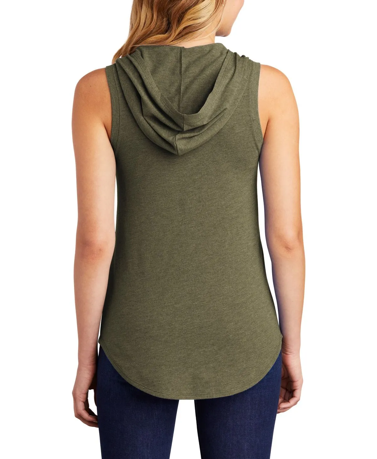 Women's Sleeveless Tri-Blend Lightweight Hoodie