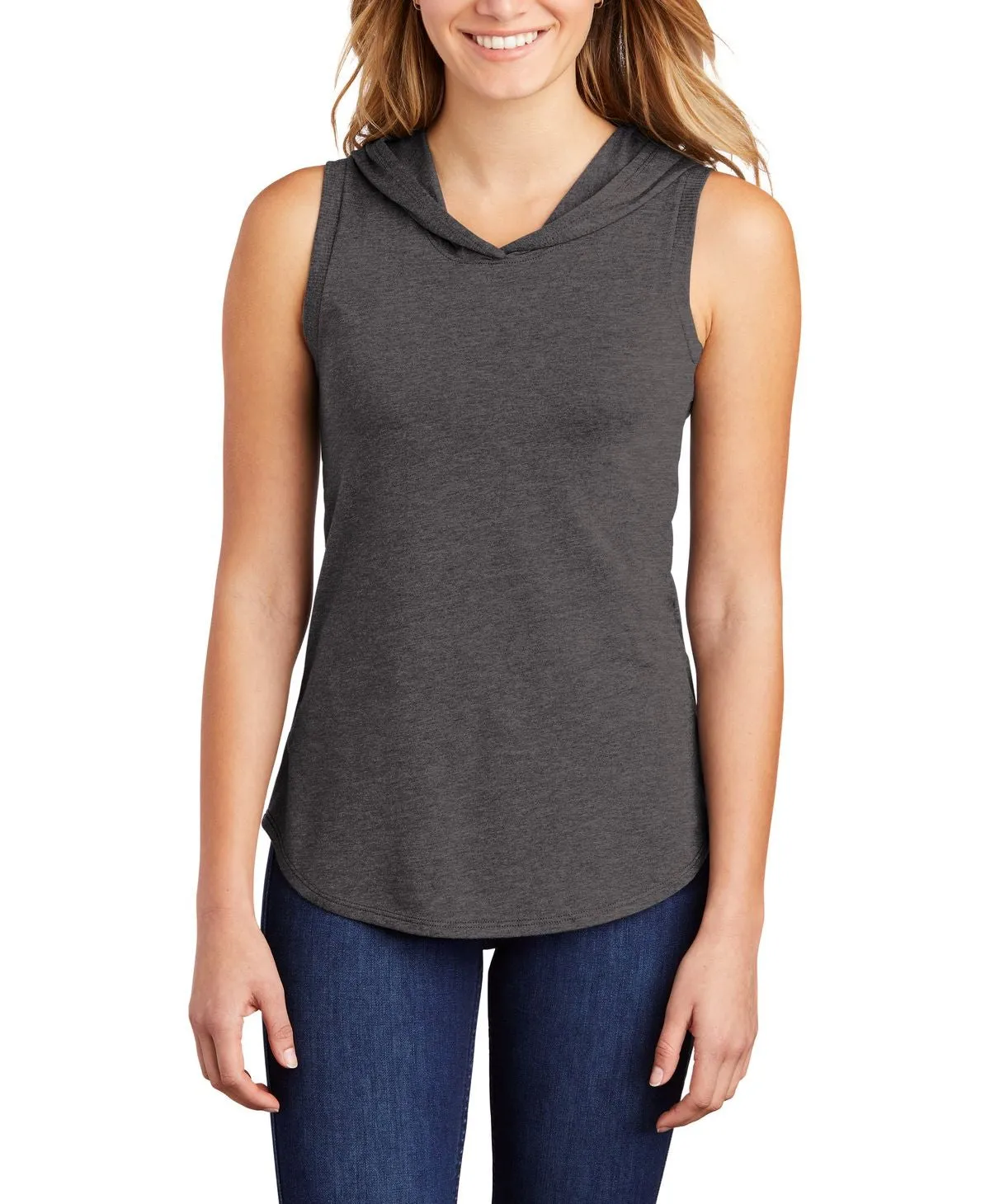 Women's Sleeveless Tri-Blend Lightweight Hoodie