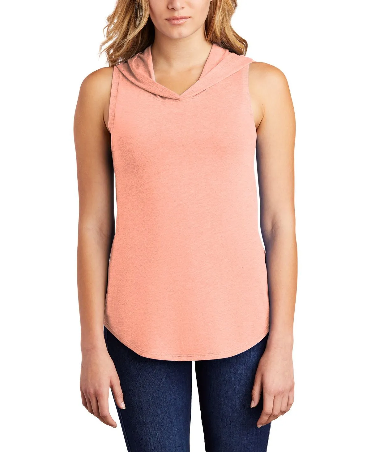 Women's Sleeveless Tri-Blend Lightweight Hoodie