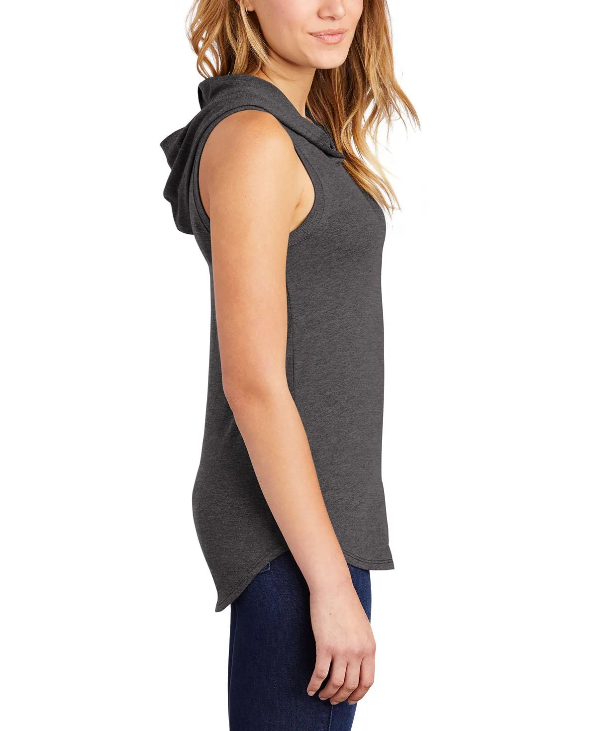 Women's Sleeveless Tri-Blend Lightweight Hoodie