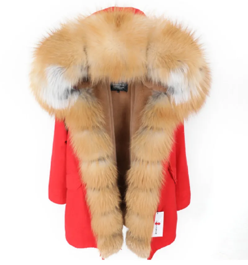 Women's Winter Casual Thick Hooded Parka With Detachable Fox Fur