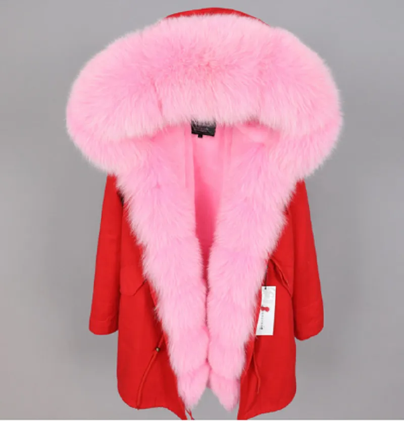 Women's Winter Casual Thick Hooded Parka With Detachable Fox Fur