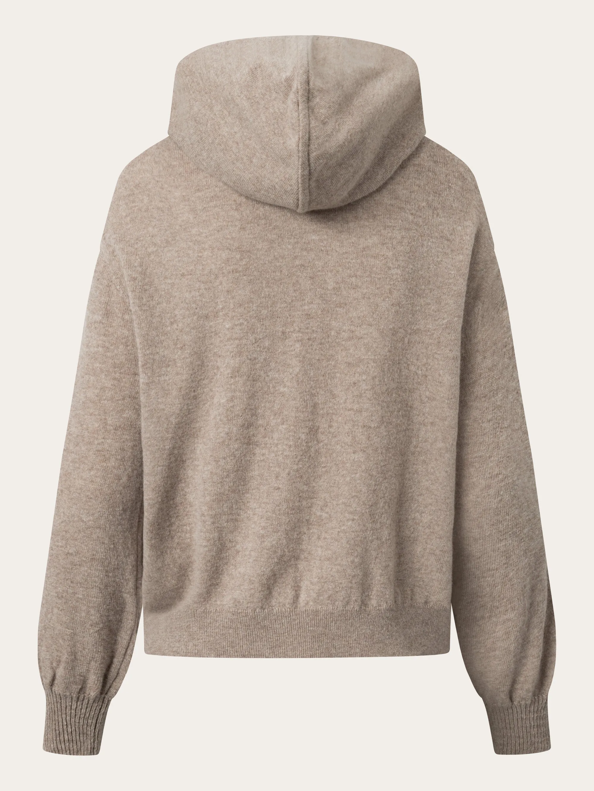 Wool hood knit - Kelp melange