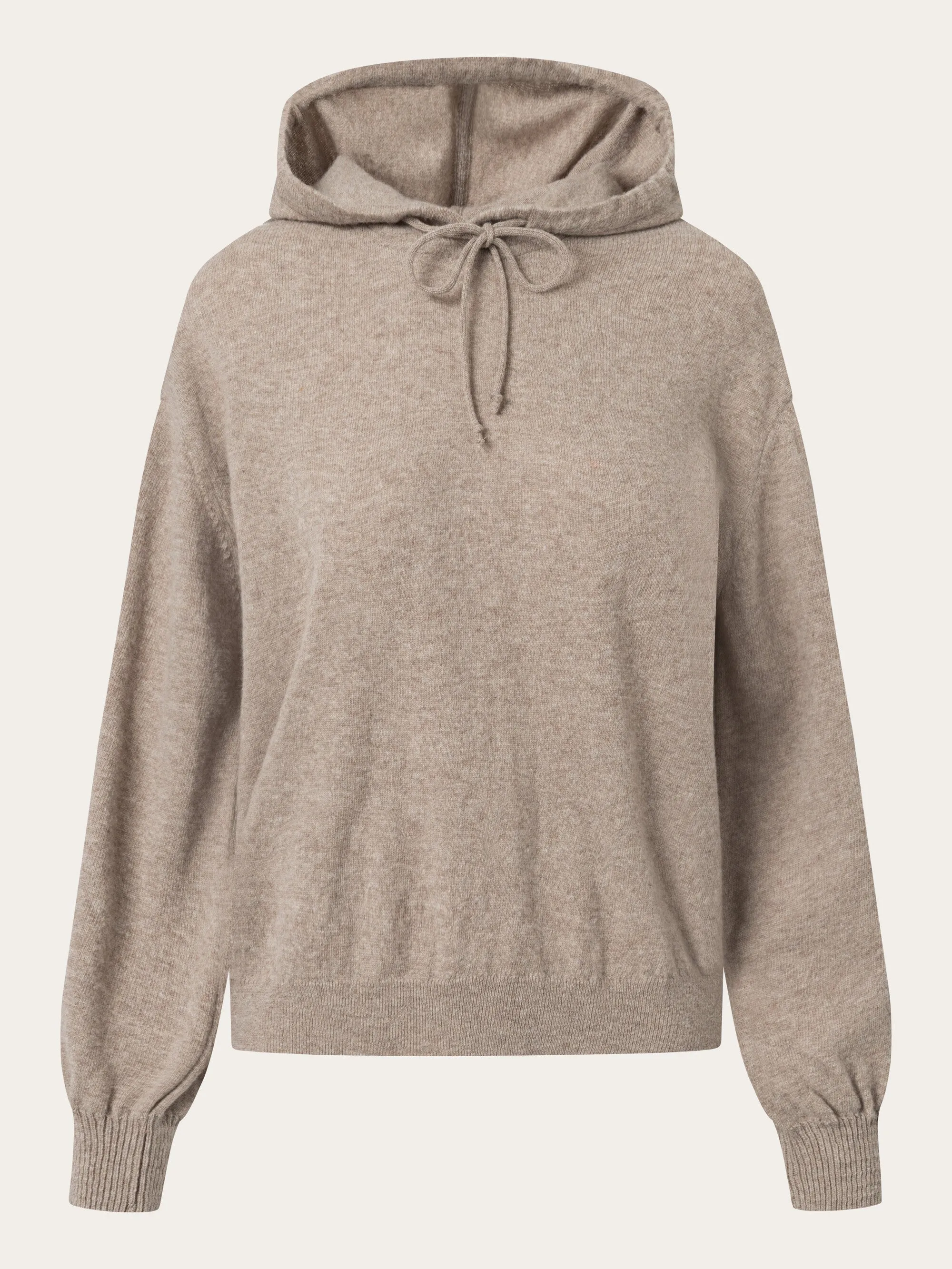 Wool hood knit - Kelp melange