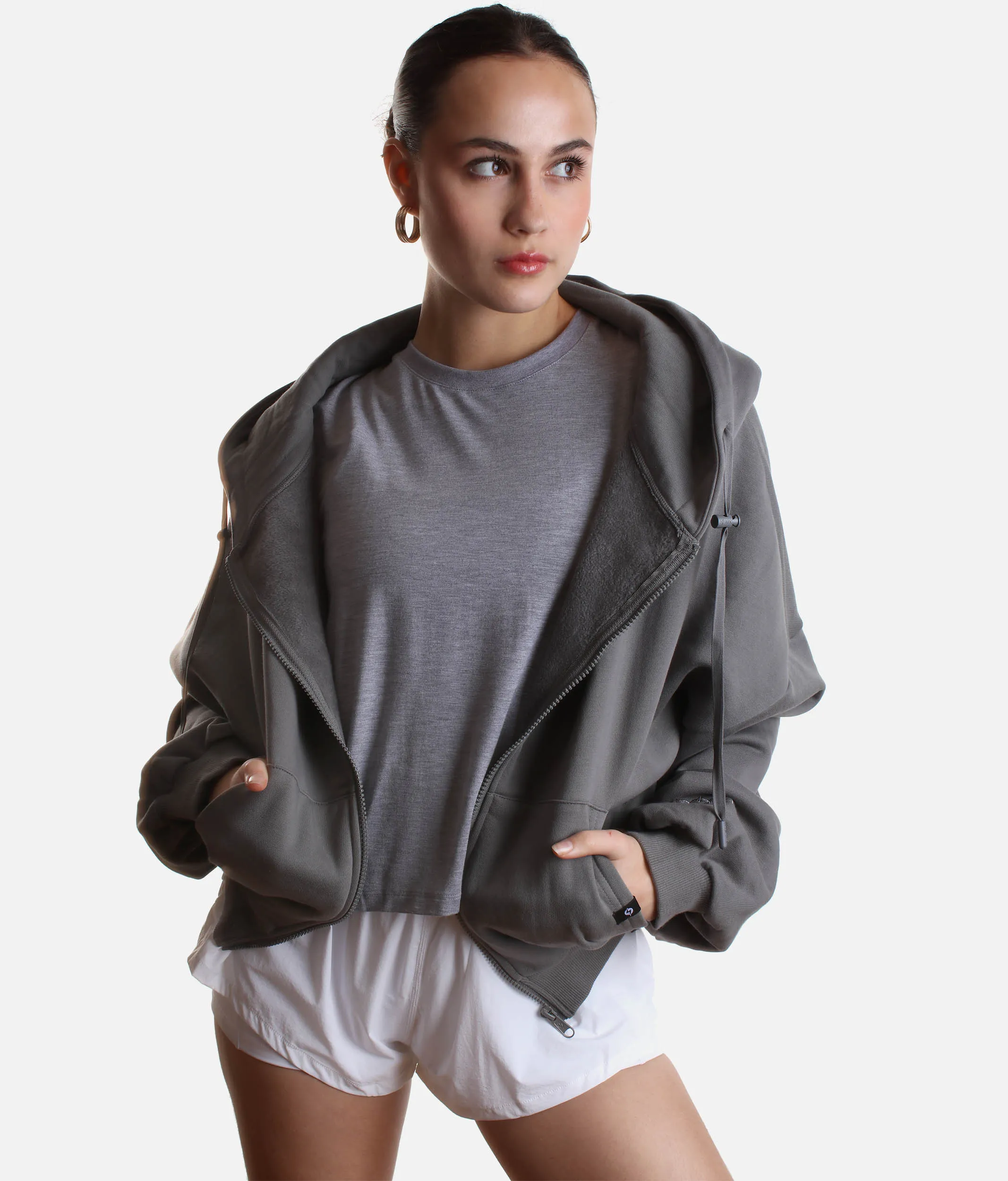 ZIP CLOUD HOODIE, Smoke – Wrap Yourself in Cozy Bliss!