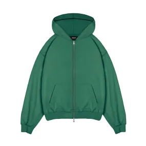 Zip Hoodie - Hunter Green