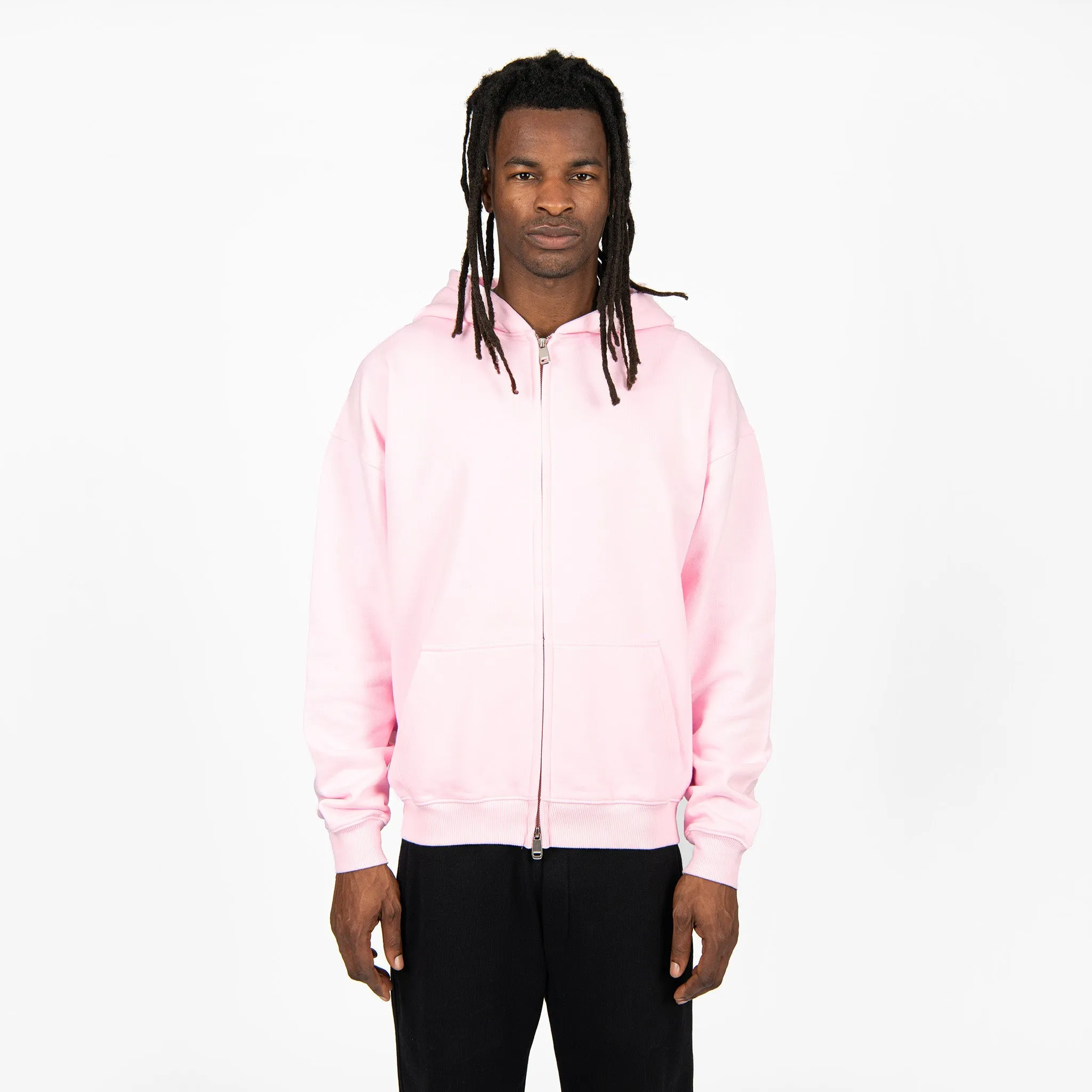 Zip Hoodie - Light Pink