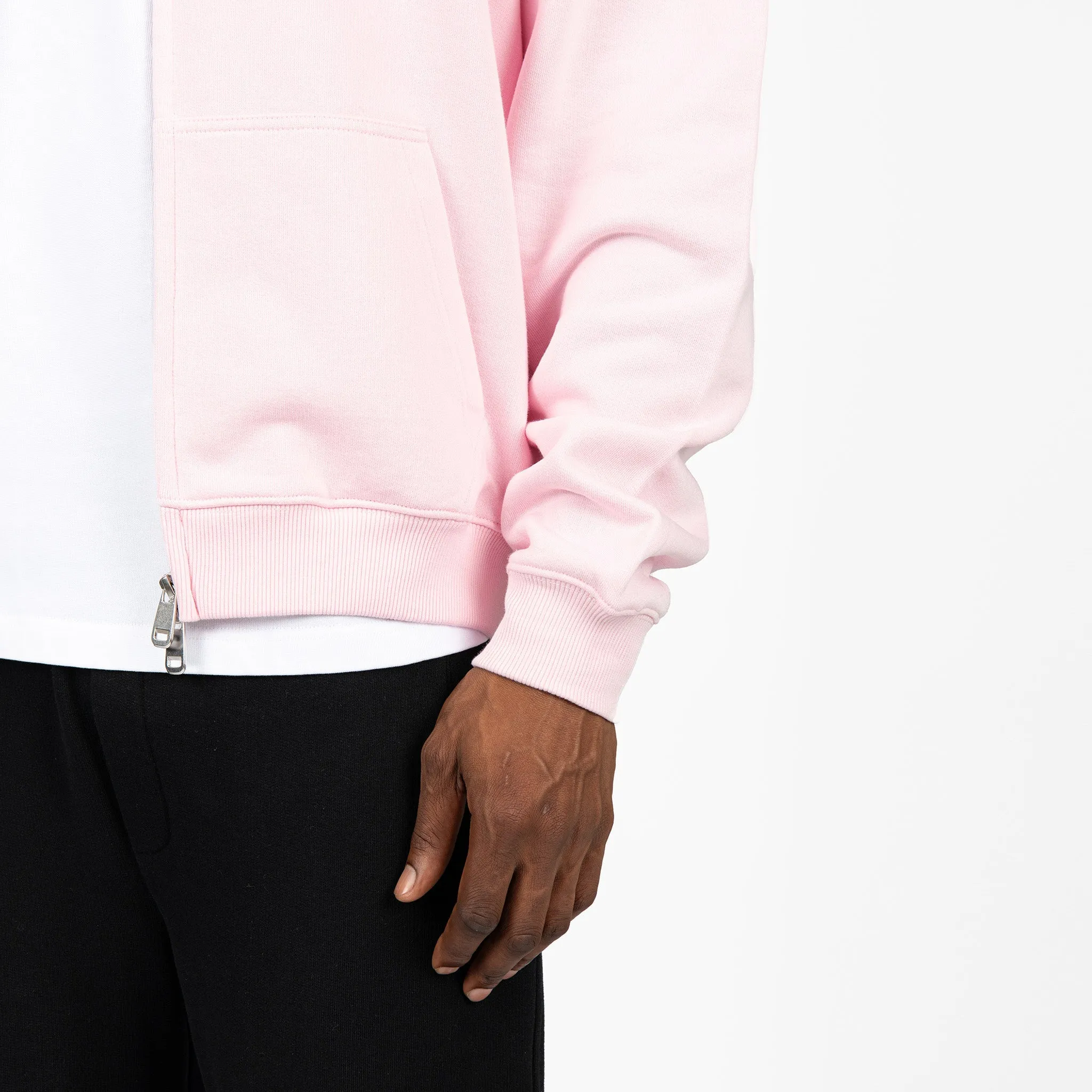 Zip Hoodie - Light Pink