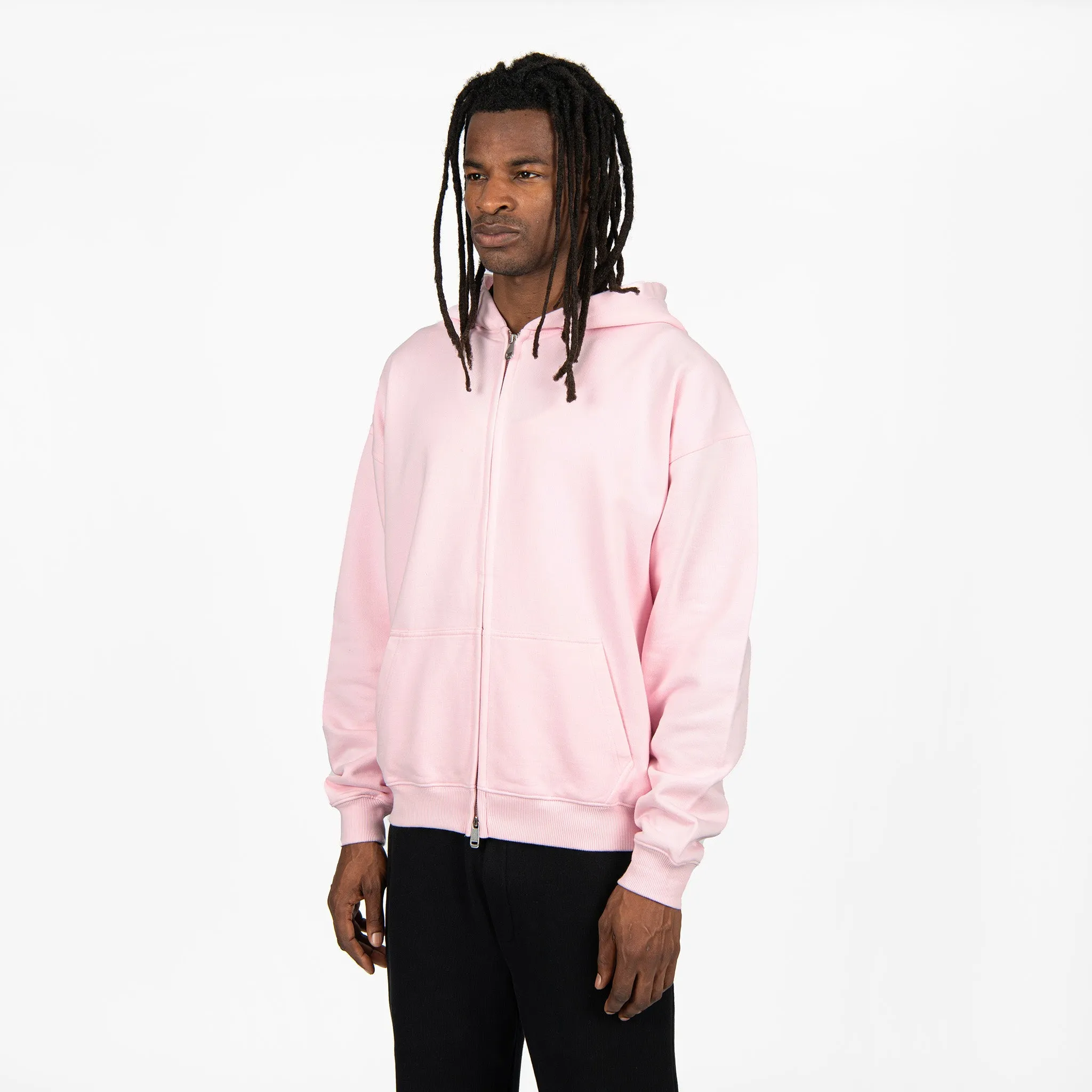 Zip Hoodie - Light Pink