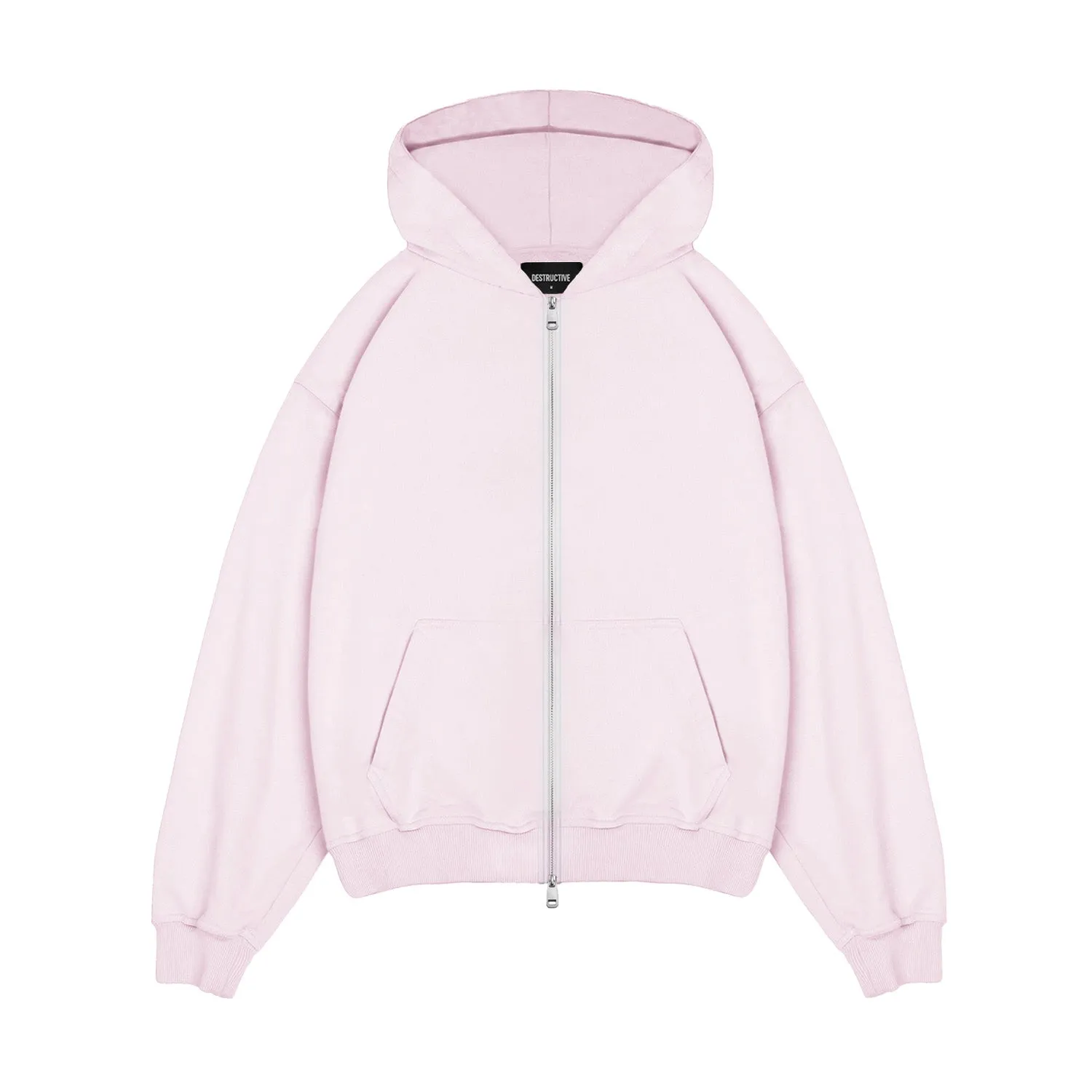 Zip Hoodie - Light Pink